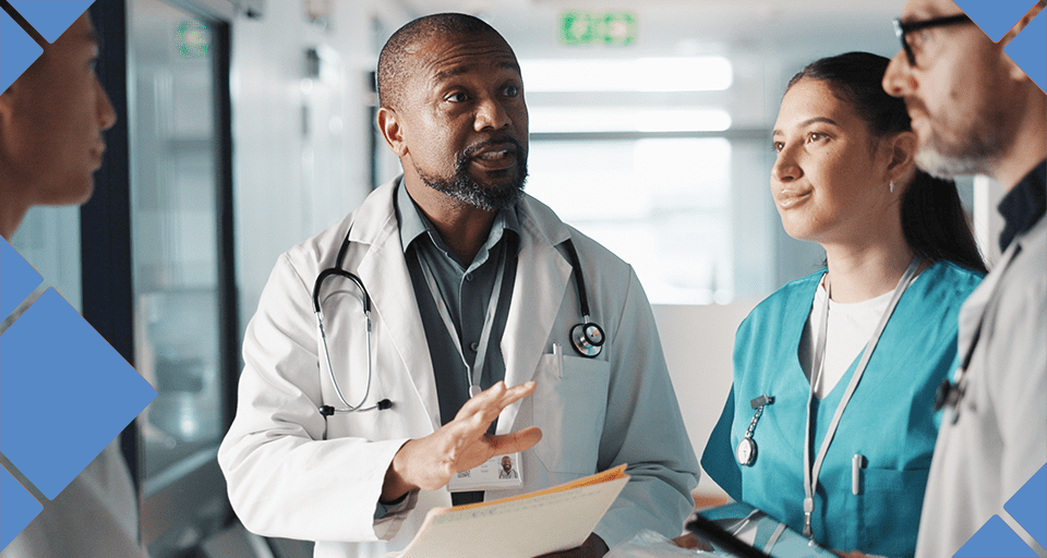 EPLI insurance for medical practices addressing employment liability risks through staff communication in a healthcare workplace