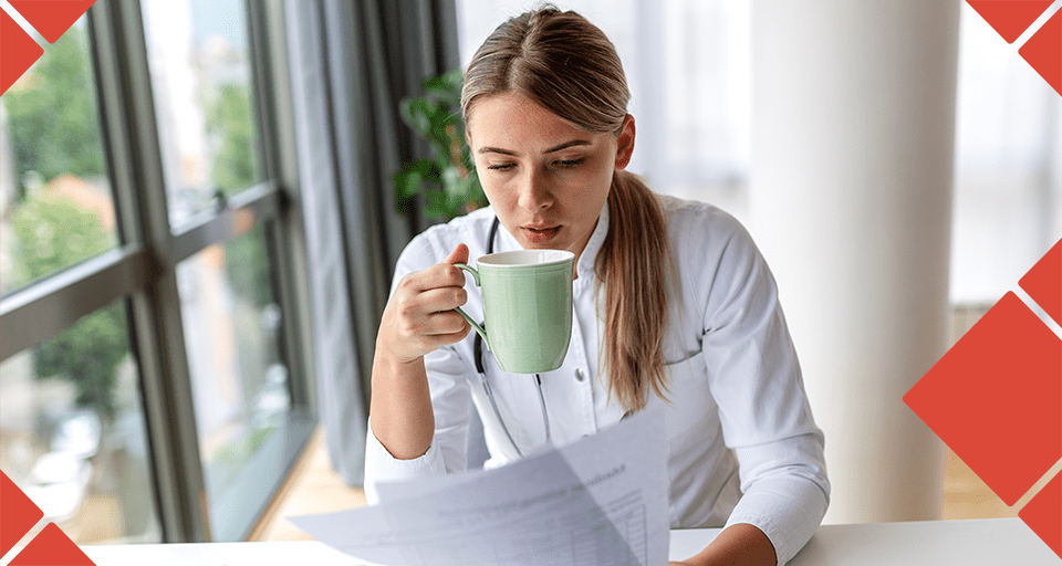 Early-career physician reviewing individual disability insurance options with Unity Insurance